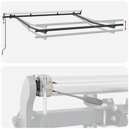 Struttura della tenda Antracite 2,5 x 2 m Metallo