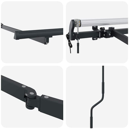 Struttura della tenda Antracite 4 x 2 m Metallo