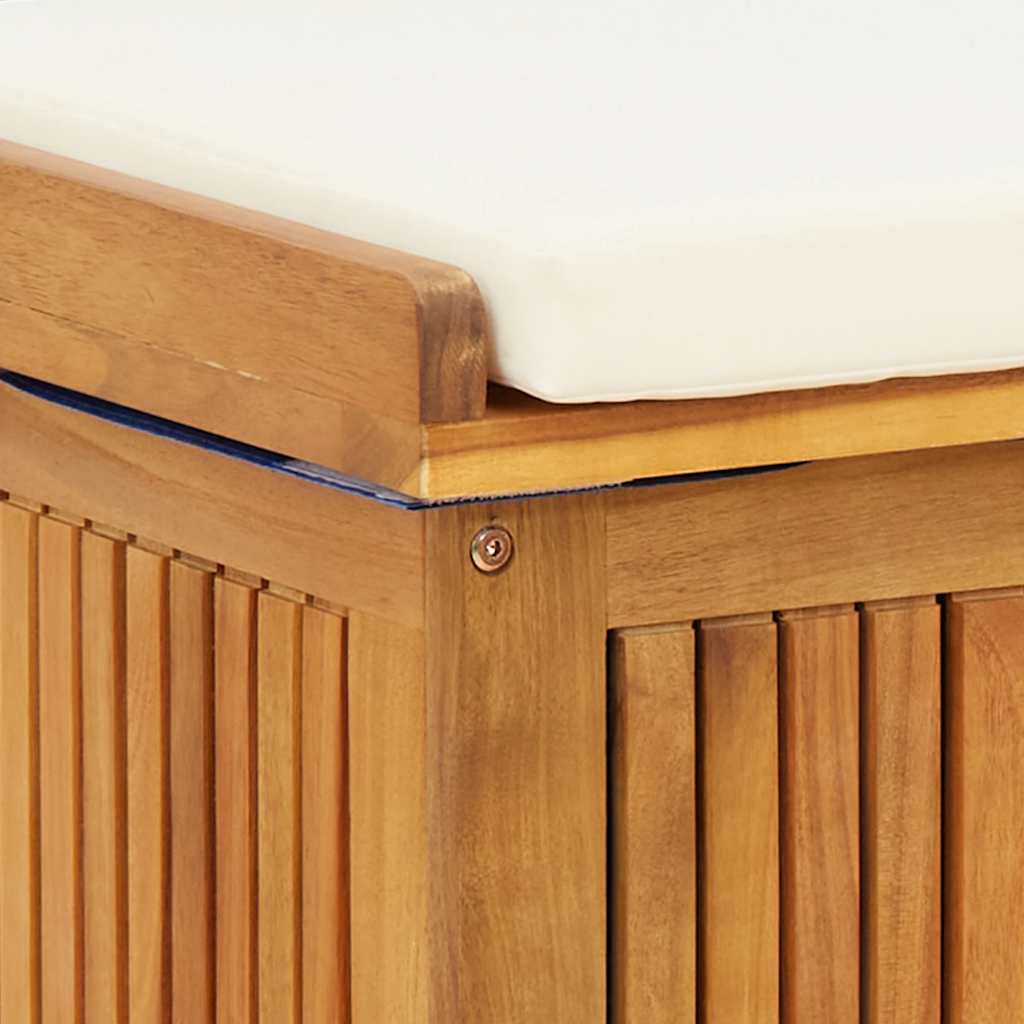 Scatola Cuscini da Esterno 60x50x61 cm Legno Massello Acacia - homemem39