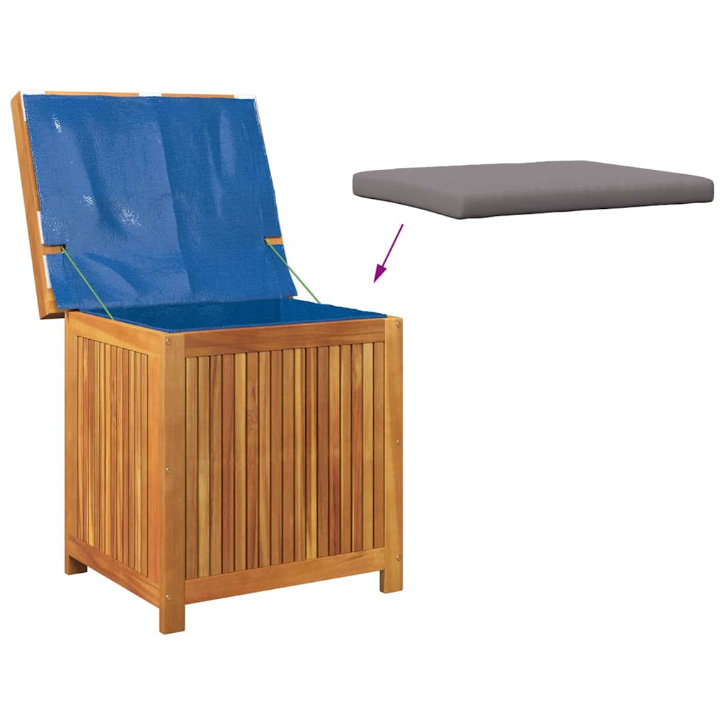 Scatola Cuscini da Esterno 60x50x61 cm Legno Massello Acacia - homemem39