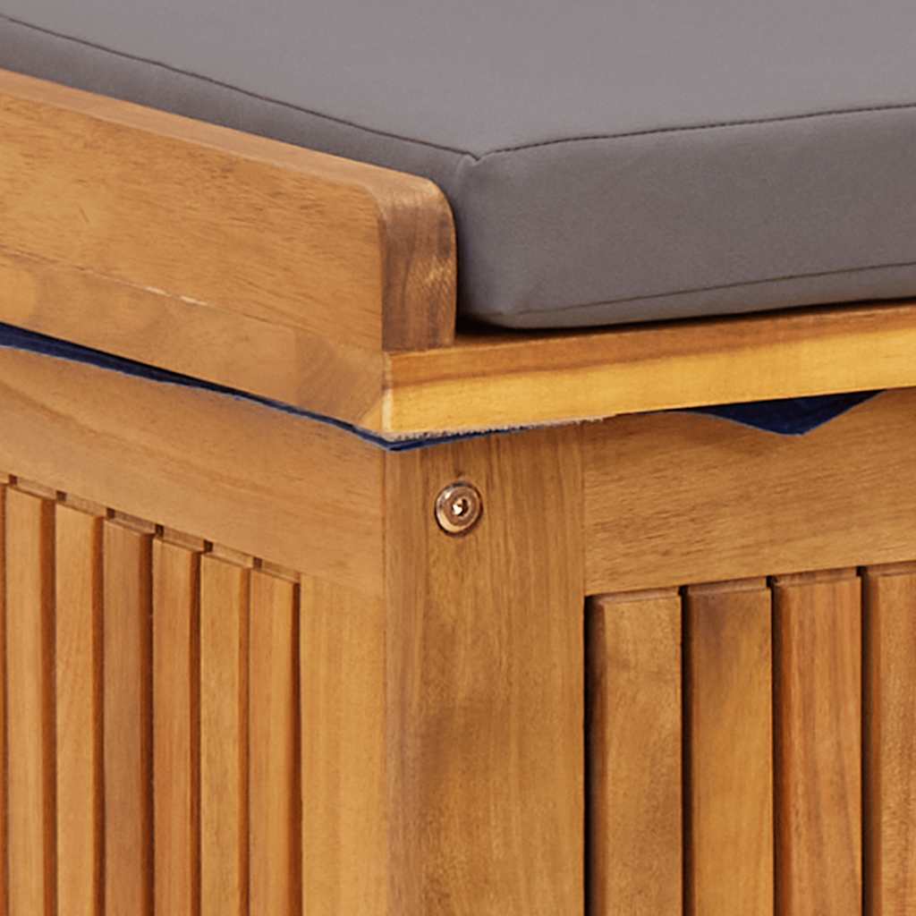 Scatola Cuscini da Esterno 60x50x61 cm Legno Massello Acacia - homemem39