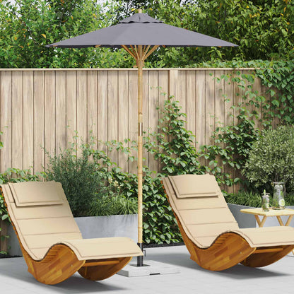 Ombrello da giardino Grigio scuro Ø 180 x 230 cm Bambù | homemem39