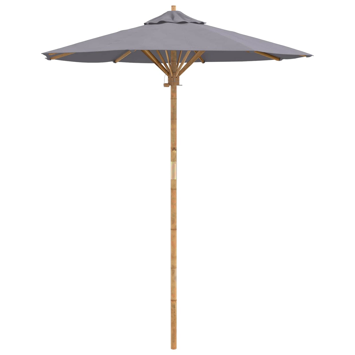 Ombrello da giardino Grigio scuro Ø 180 x 230 cm Bambù | homemem39