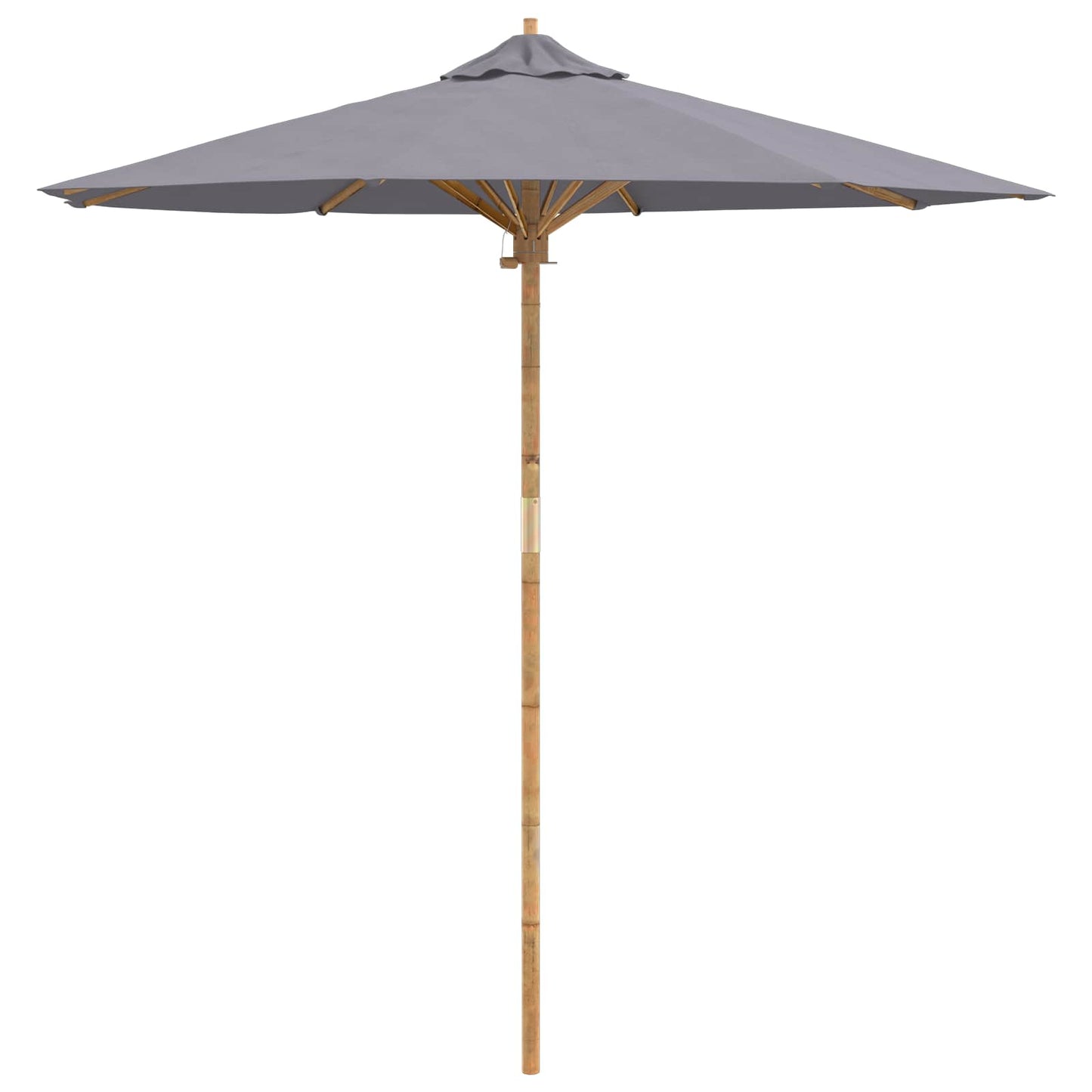 Ombrello da giardino Grigio scuro Ø 217 x 230 cm Bambù | homemem39