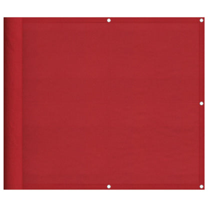 Paravento da Balcone Rosso 90x800 cm 100% Poliestere Oxford | homemem39