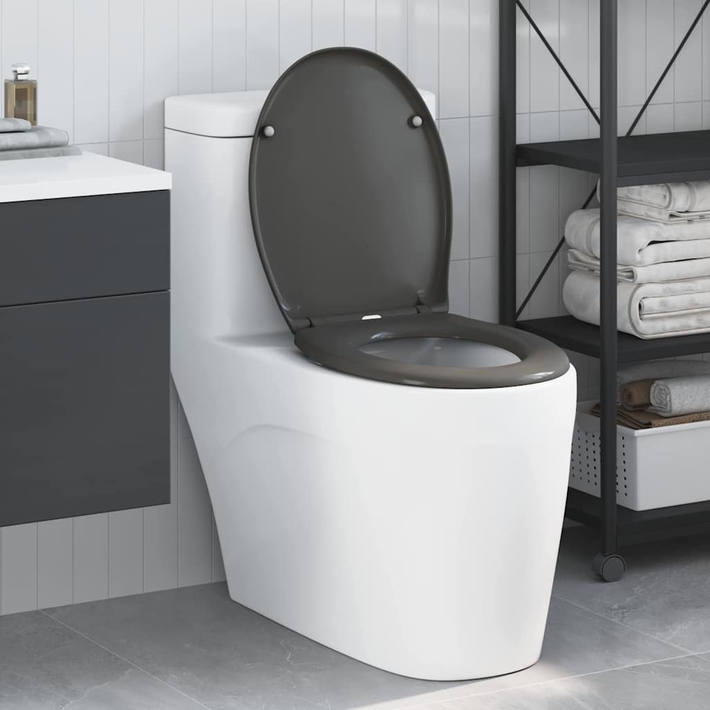 Sedile del WC Antracite 47 x 37 x 4 cm Duroplast