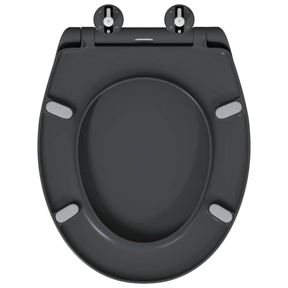 Sedile del WC Antracite 47 x 37 x 4 cm Duroplast