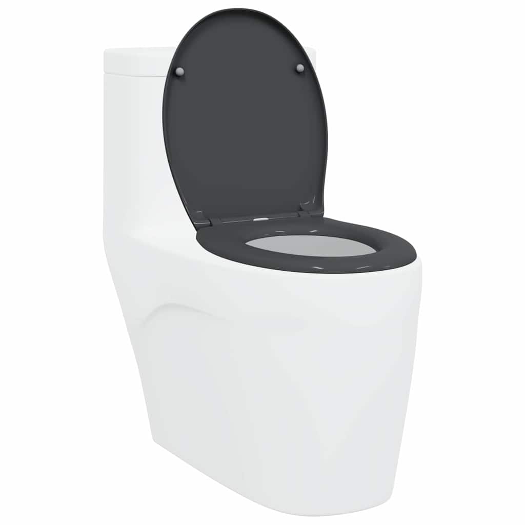 Sedile del WC Antracite 44,8 x 37,3 x 4,2 cm Duroplast