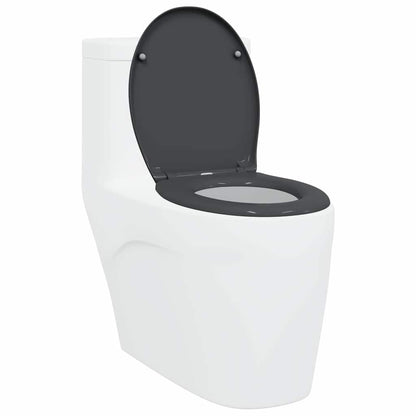 Sedile del WC Antracite 44,8 x 37,3 x 4,2 cm Duroplast