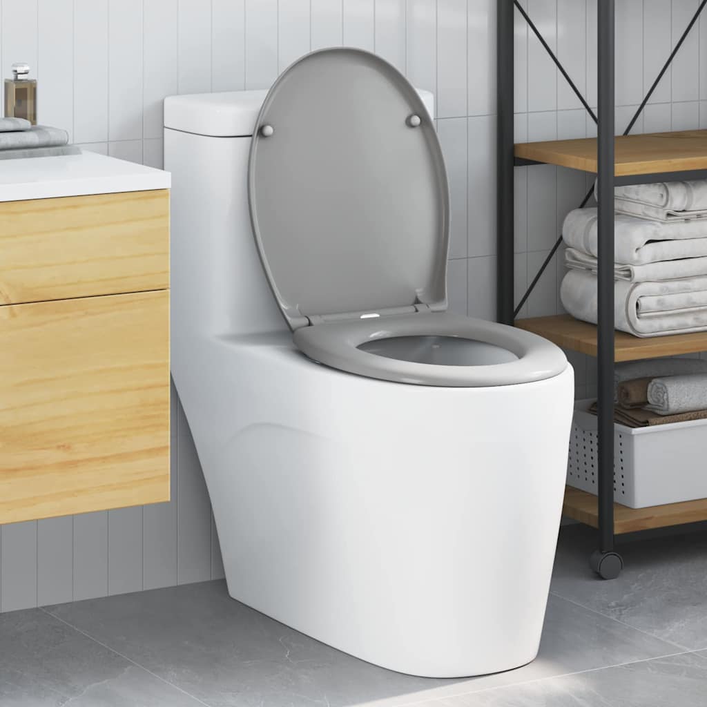 Sedile del WC Grigio 47 x 37 x 4 cm Duroplast
