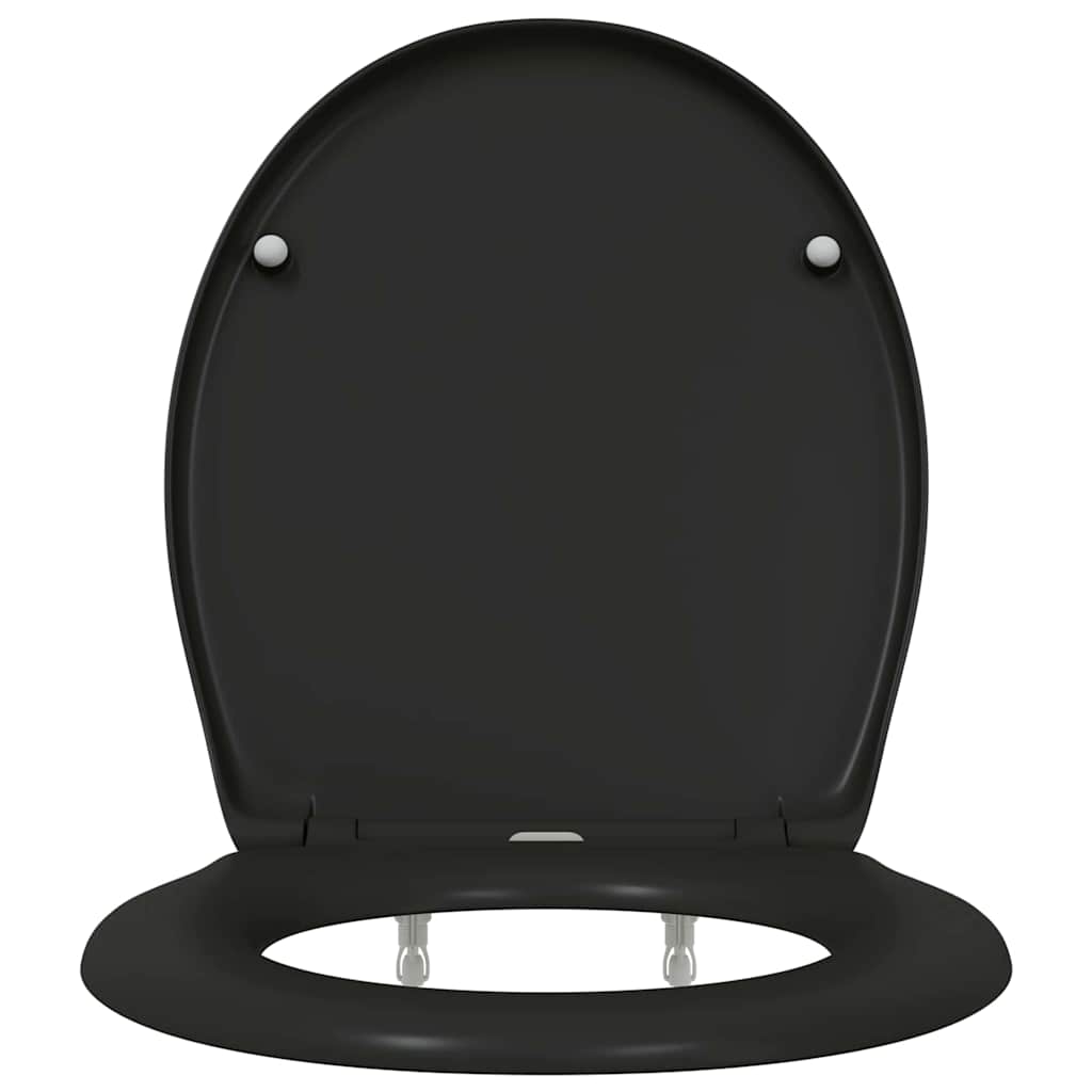 Sedile del WC Nero 47 x 37 x 4 cm Duroplast