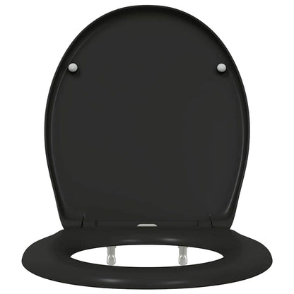 Sedile del WC Nero 47 x 37 x 4 cm Duroplast