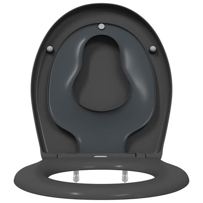 Sedile del WC Antracite 44,5 x 37,3 x 4,3 cm Duroplast