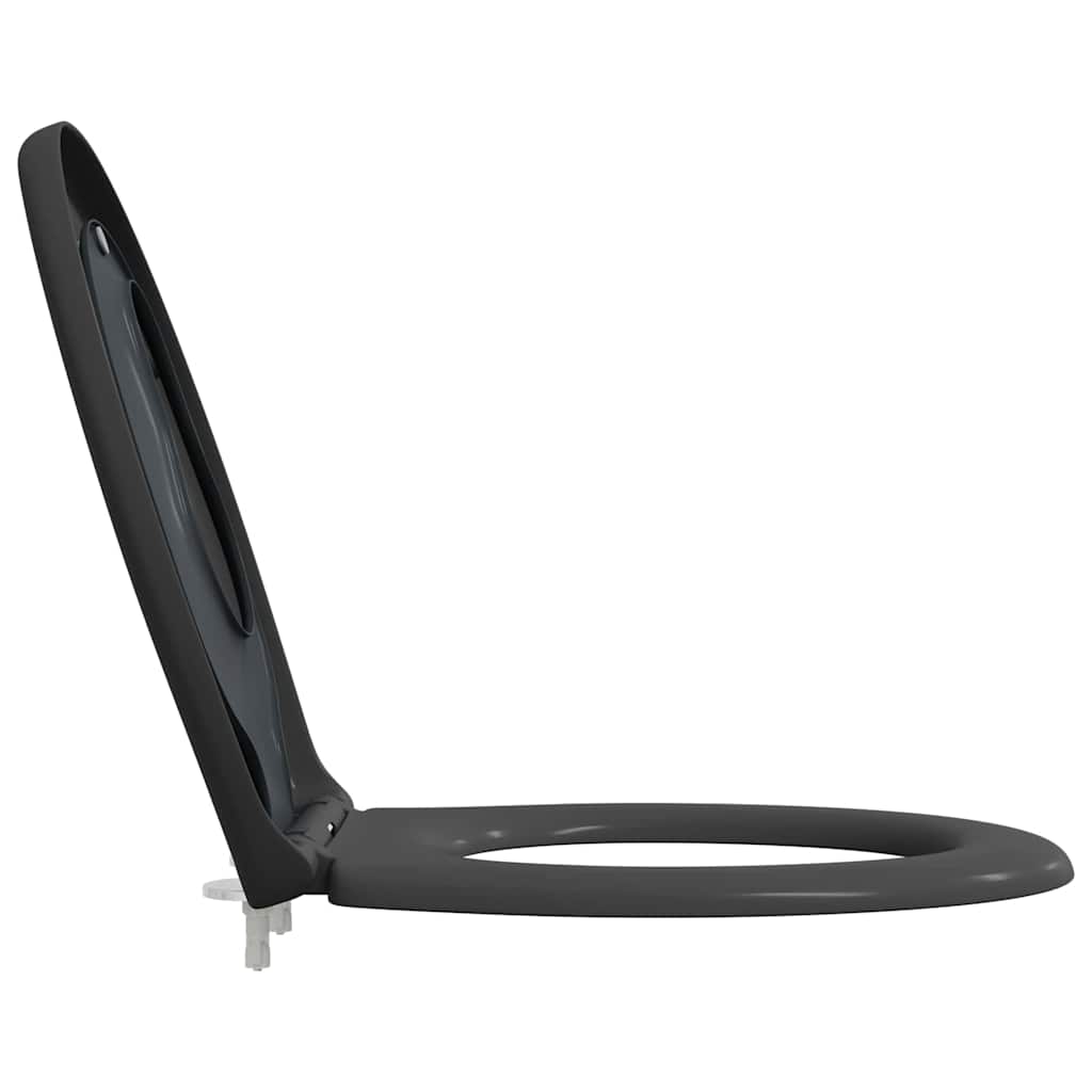 Sedile del WC Antracite 44,5 x 37,3 x 4,3 cm Duroplast