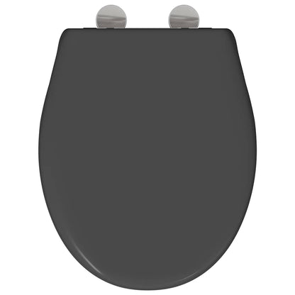 Sedile del WC Antracite 44,5 x 37,3 x 4,3 cm Duroplast