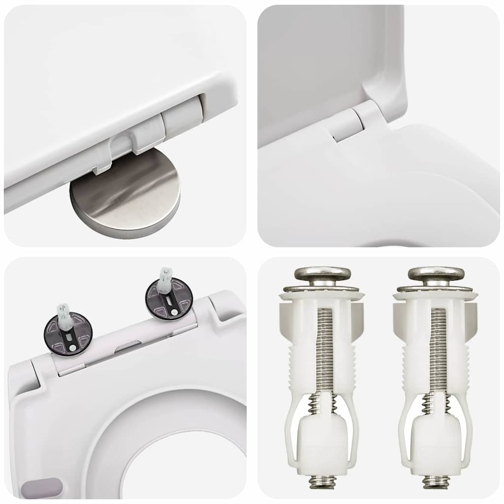 Sedile del WC Bianco 47 x 37 x 4 cm Duroplast