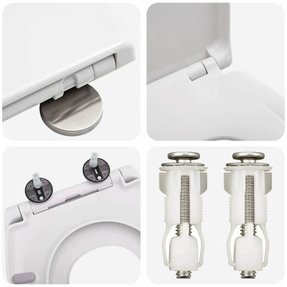Sedile del WC Bianco 47 x 37 x 4 cm Duroplast | homemem39