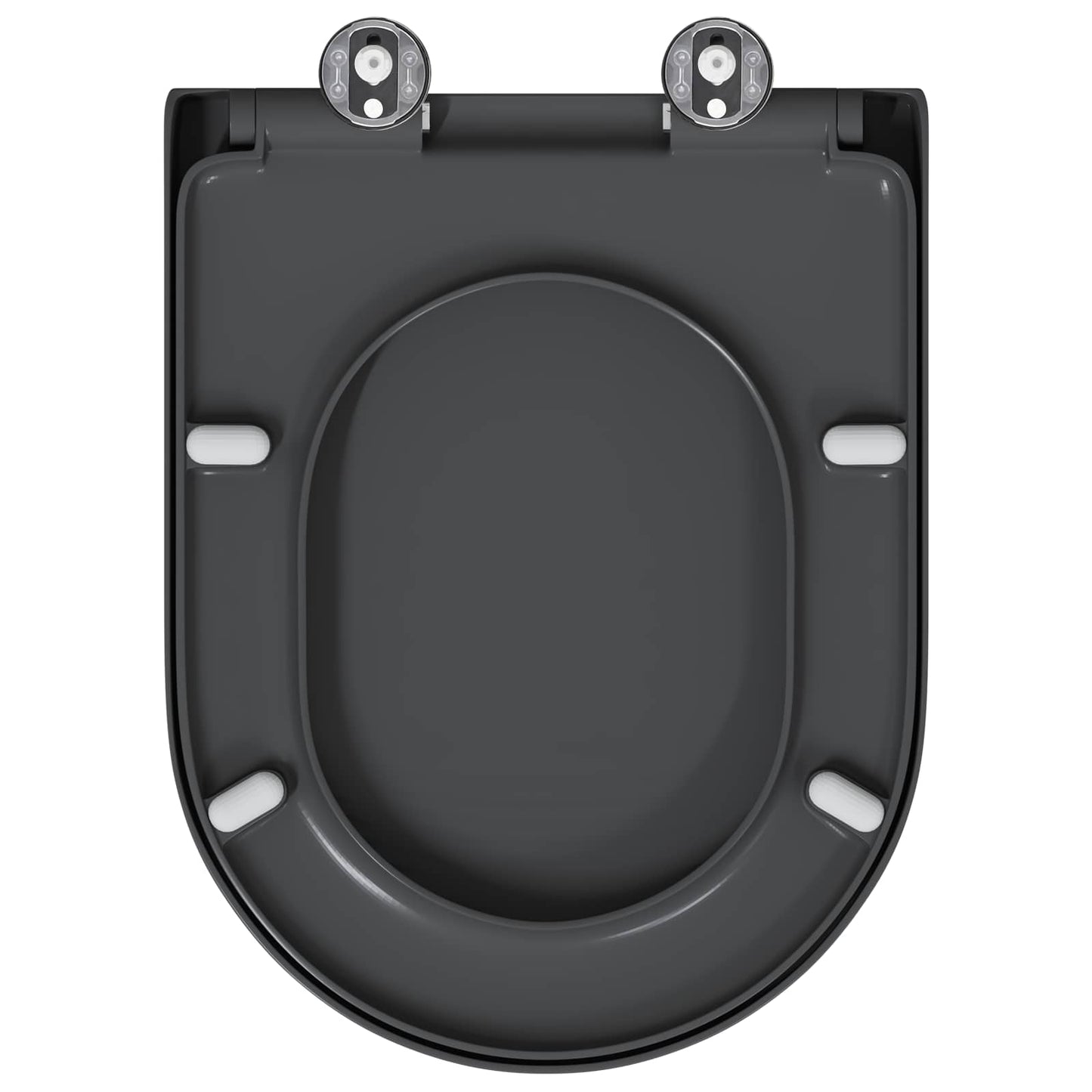 Sedile del WC Antracite 46,2 x 36 x 4,3 cm Duroplast