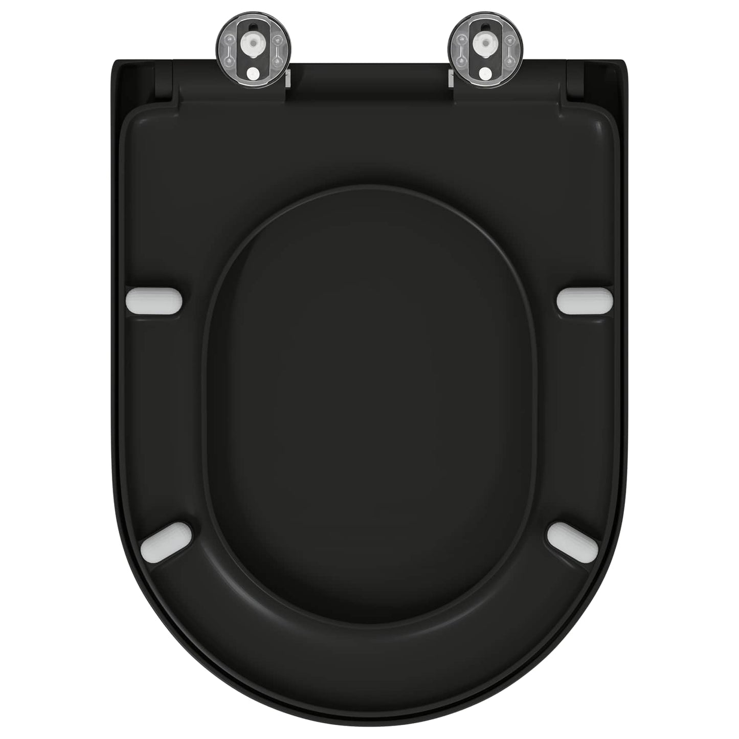 Sedile del WC Nero 49 x 36 x 4 cm Duroplast