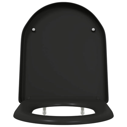 Sedile del WC Nero 46,2 x 36 x 4,3 cm Duroplast