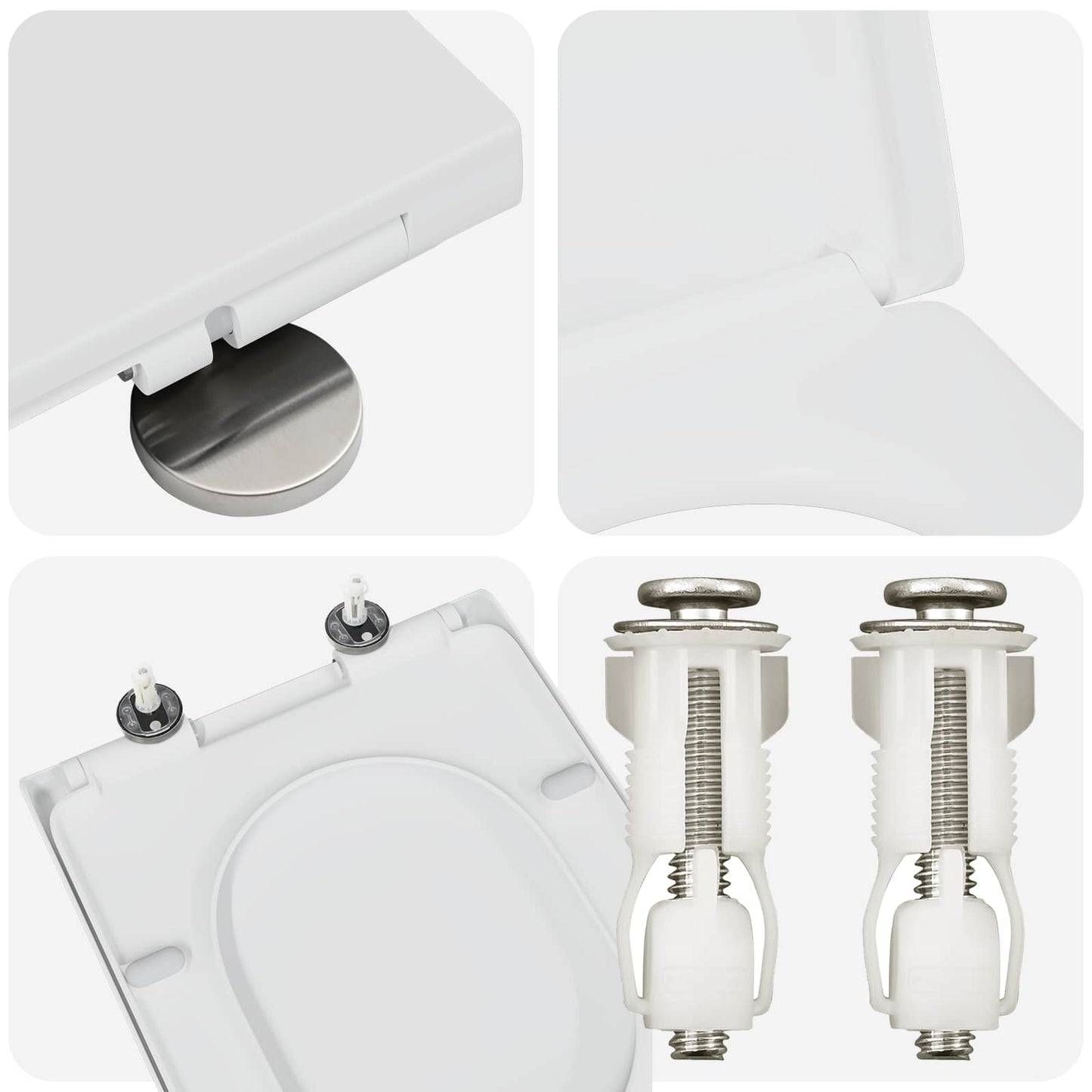 Sedile del WC Bianco 49 x 36 x 4 cm Duroplast | homemem39