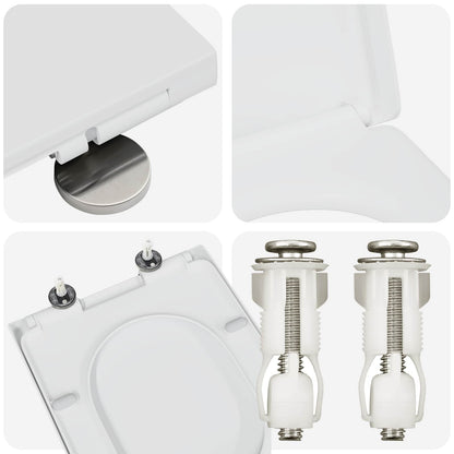 Sedile del WC Bianco 49 x 36 x 4 cm Duroplast | homemem39