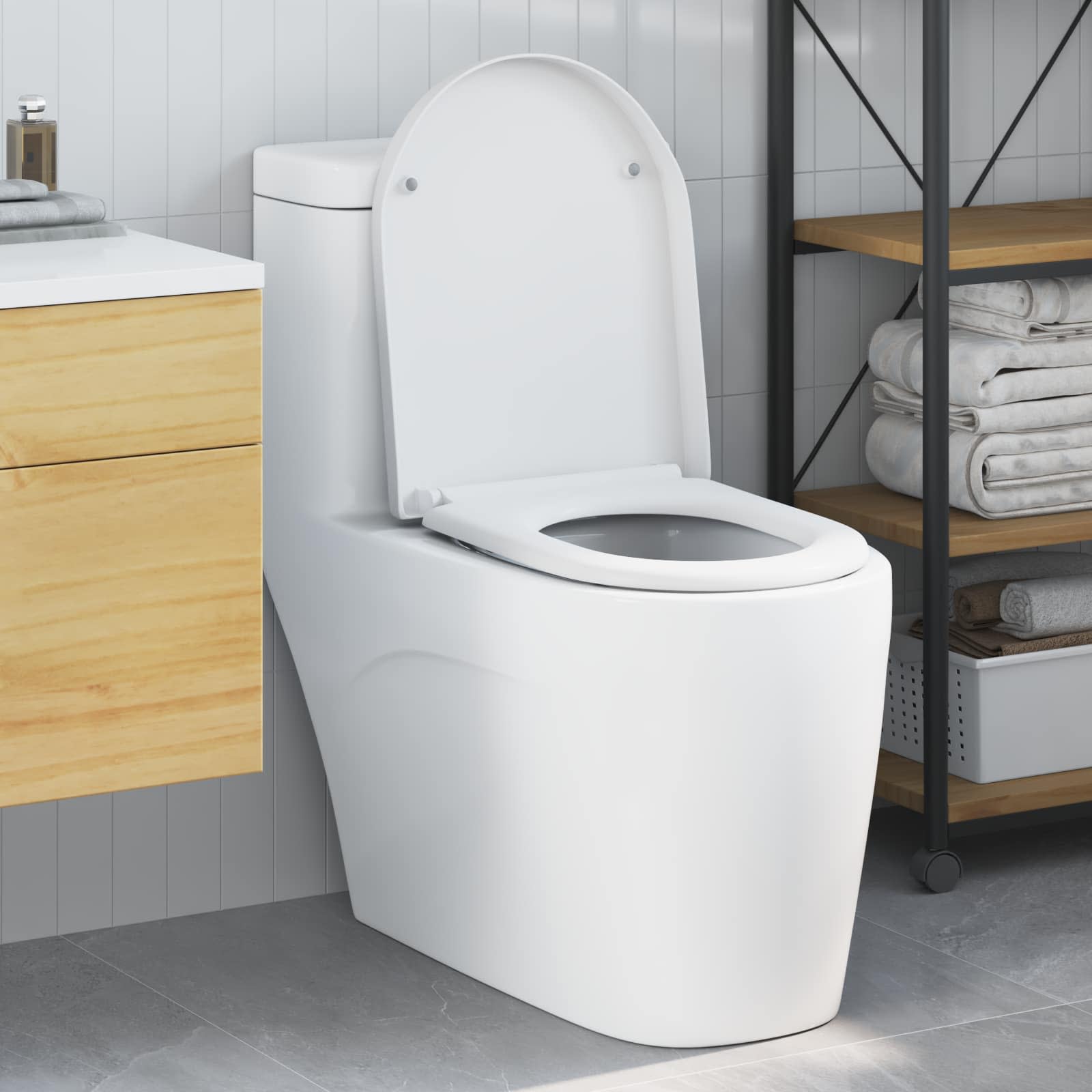 Sedile del WC Bianco 49 x 36 x 4 cm Duroplast | homemem39