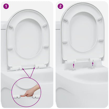 Sedile del WC Bianco 49 x 36 x 4 cm Duroplast
