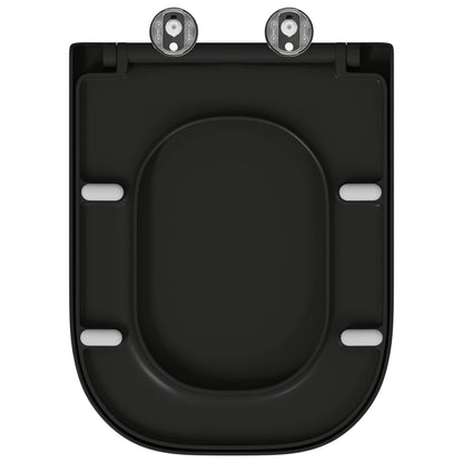 Sedile del WC Nero 44,5 x 35 x 3,6 cm Duroplast