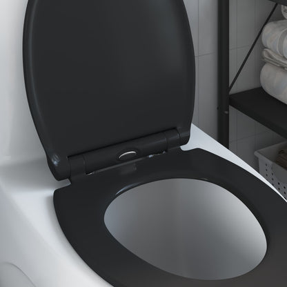 Sedile del WC Nero 47 x 37,5 x 3,8 cm Duroplast | homemem39