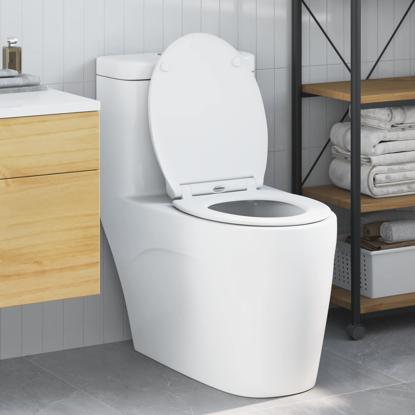 Sedile del WC Bianco 47 x 37,5 x 3,8 cm Duroplast | homemem39