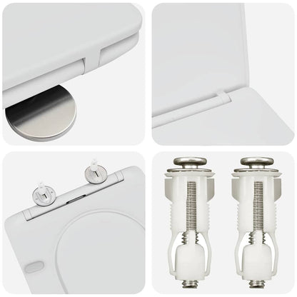 Sedile del WC Bianco 47 x 36 x 3,4 cm Duroplast