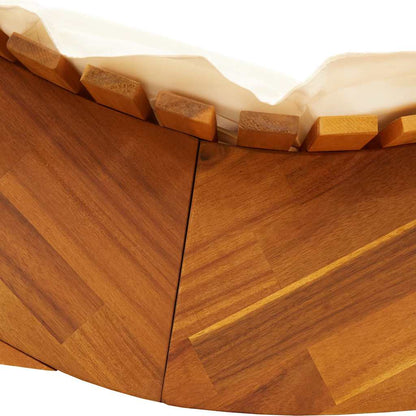 Lettino da sole 2 pcs Marrone Legno di Acacia Massello | homemem39