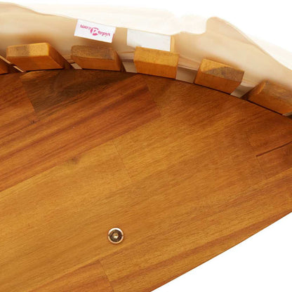 Lettino da sole 2 pcs Marrone Legno di Acacia Massello