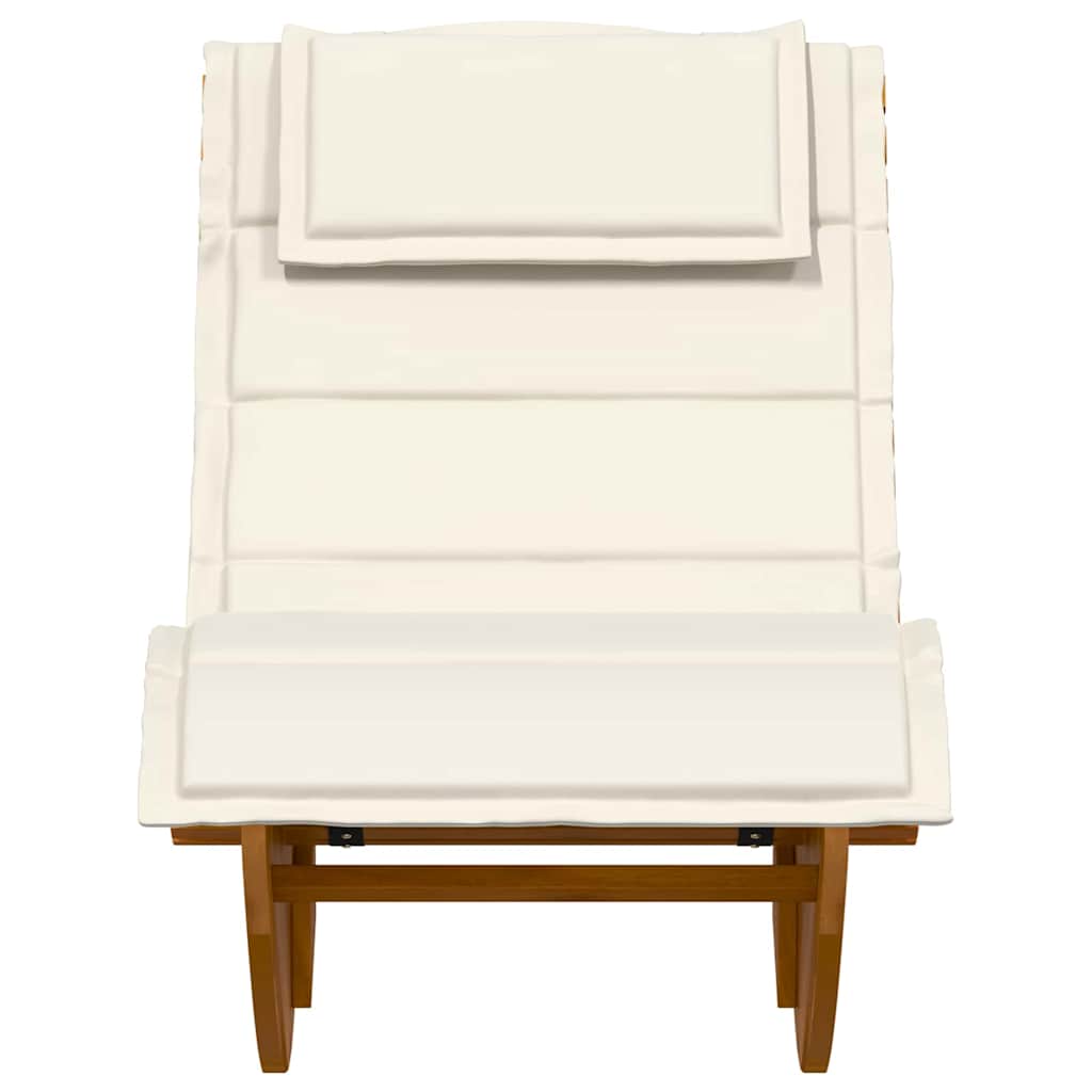 Lettino da sole 2 pcs Marrone Legno di Acacia Massello | homemem39