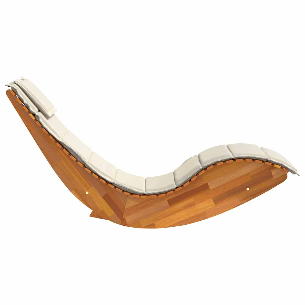 Lettino da sole 2 pcs Marrone Legno di Acacia Massello | homemem39