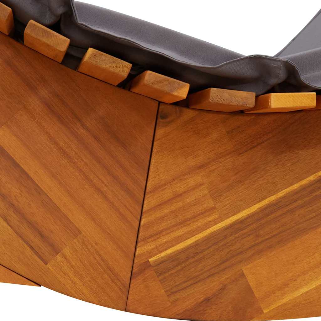 Lettino da sole 2 pcs Marrone Legno di Acacia Massello | homemem39