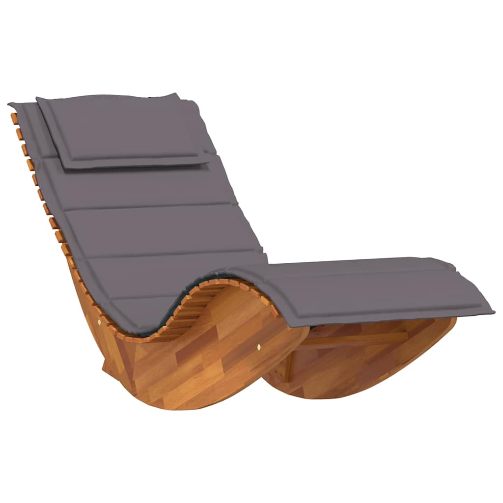 Lettino da sole 2 pcs Marrone Legno di Acacia Massello | homemem39