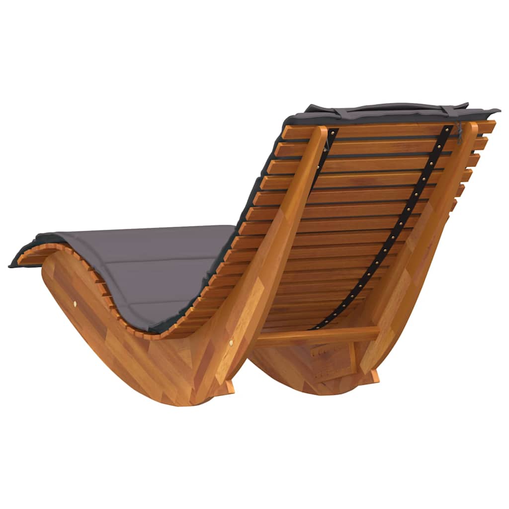 Lettino da sole 2 pcs Marrone Legno di Acacia Massello | homemem39