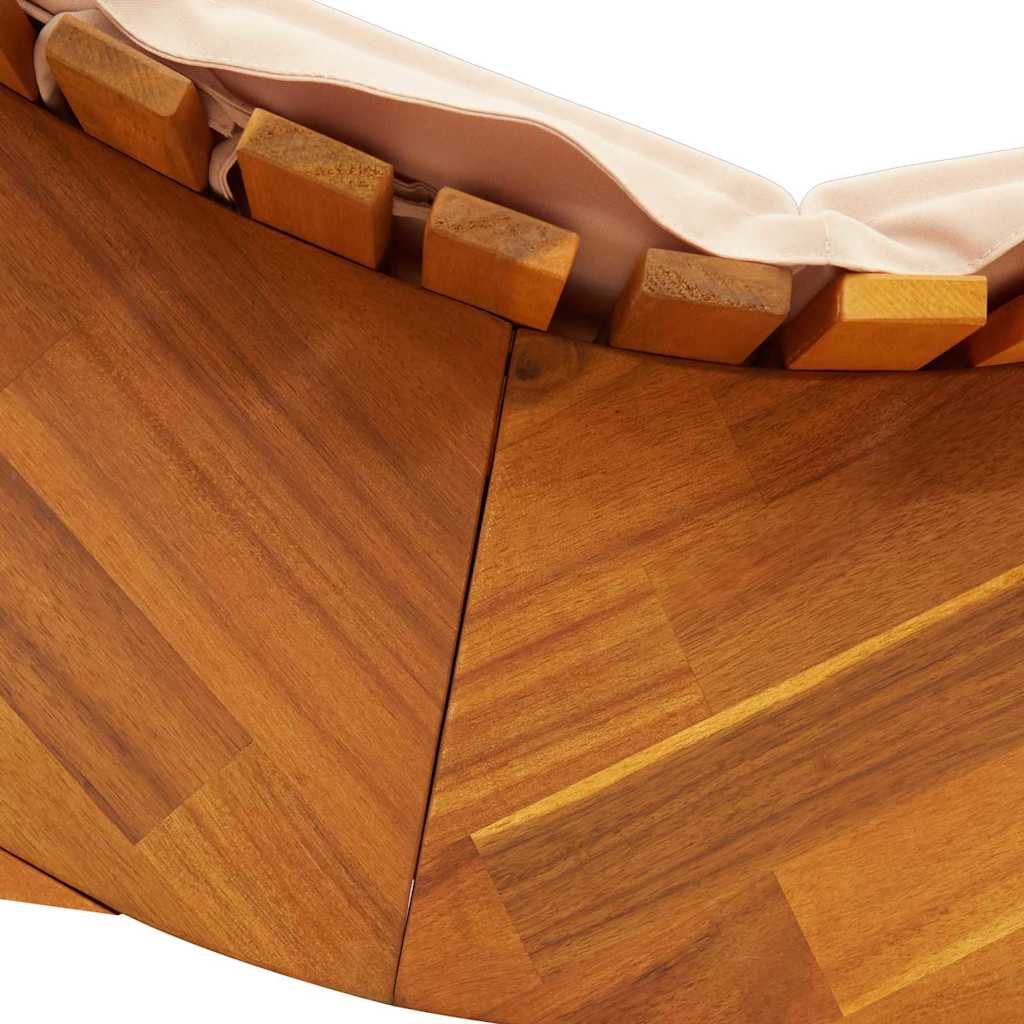 Lettino da sole 2 pcs Marrone Legno di Acacia Massello | homemem39