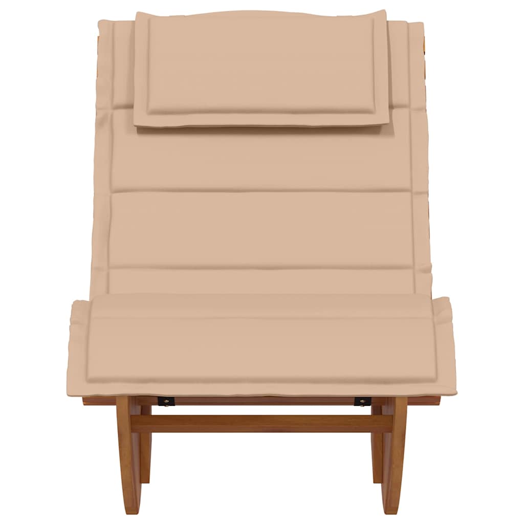 Lettino da sole 2 pcs Marrone Legno di Acacia Massello | homemem39