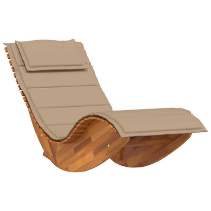 Lettino da sole 2 pcs Marrone Legno di Acacia Massello | homemem39