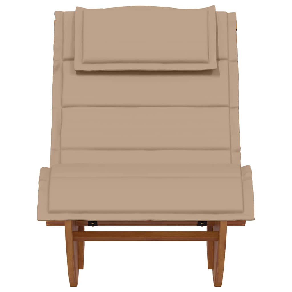 Lettino da sole 2 pcs Marrone Legno di Acacia Massello | homemem39