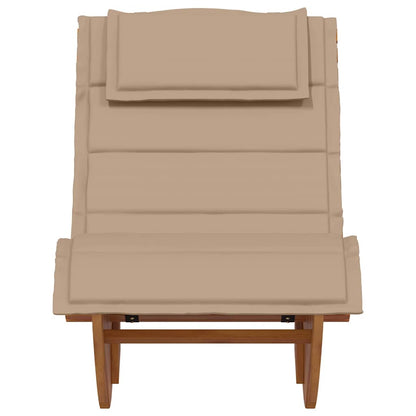Lettino da sole 2 pcs Marrone Legno di Acacia Massello | homemem39