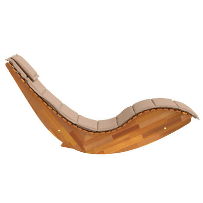 Lettino da sole 2 pcs Marrone Legno di Acacia Massello | homemem39