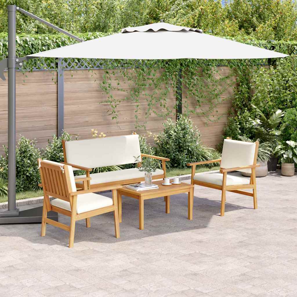 Set Divano da Giardino 4 pcs Marrone 120 x 65,5 x 79 cm | homemem39