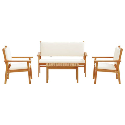Set Divano da Giardino 4 pcs Marrone 120 x 65,5 x 79 cm | homemem39