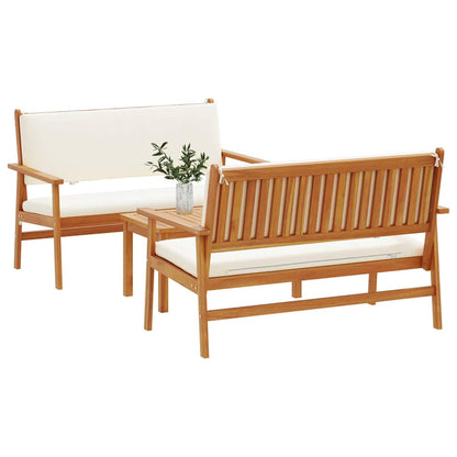 Set Divano da Giardino 3 pcs Marrone 120 x 65,5 x 79 cm
