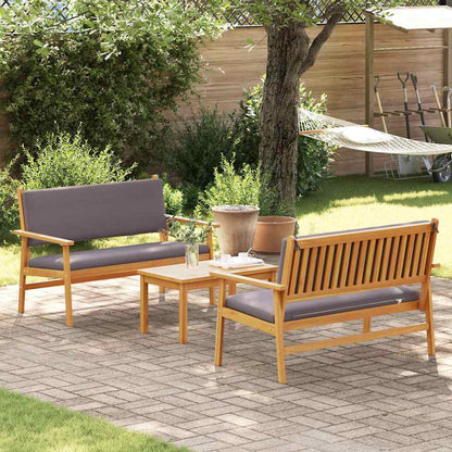 Set Divano da Giardino 3 pcs Marrone 120 x 65,5 x 79 cm | homemem39