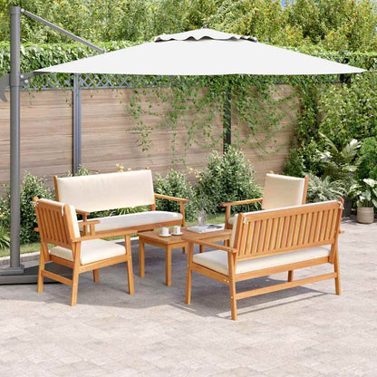 Set Divano da Giardino 5 pcs Marrone Legno di Acacia Massello | homemem39
